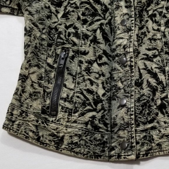 FREE PEOPLE "Follow the Flock" Motorcycle Jacket 5459E1M - Picture 9 of 16